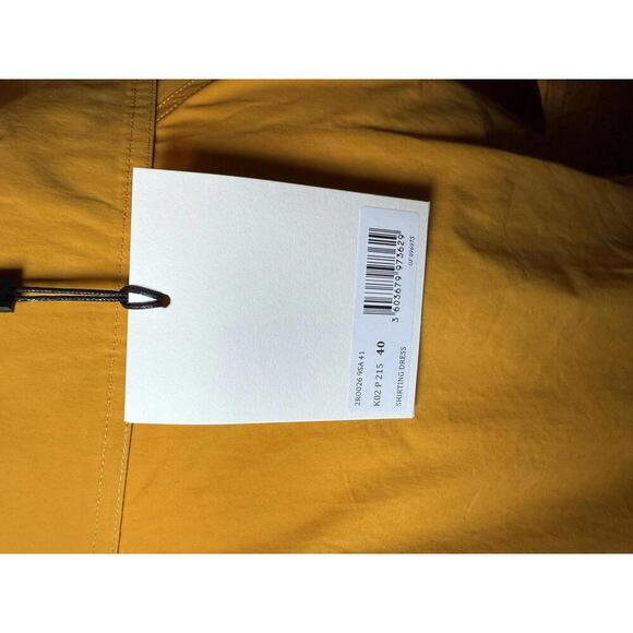 New Kenzo Women's Yellow Short Sleeve Dress with Drawstring Waist, Size 40 - Picture 4 of 6